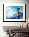 “Prophetic art print of a veiled bride holding a bouquet, bathed in light — symbolizing divine calling, love, and spiritual awakening.”