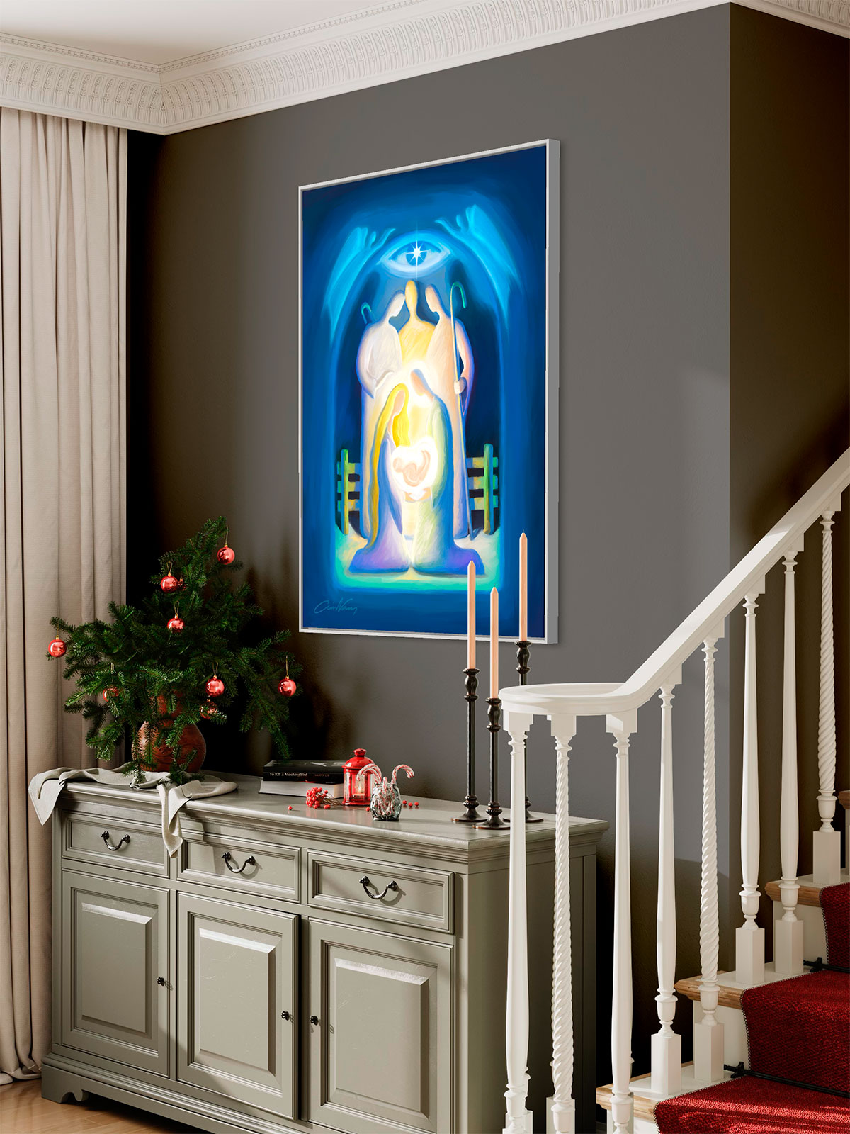 Prophetic Art Print "The Lord will Lay Bare His Holy Arm" Isaiah 52:10, Ain Vares Art