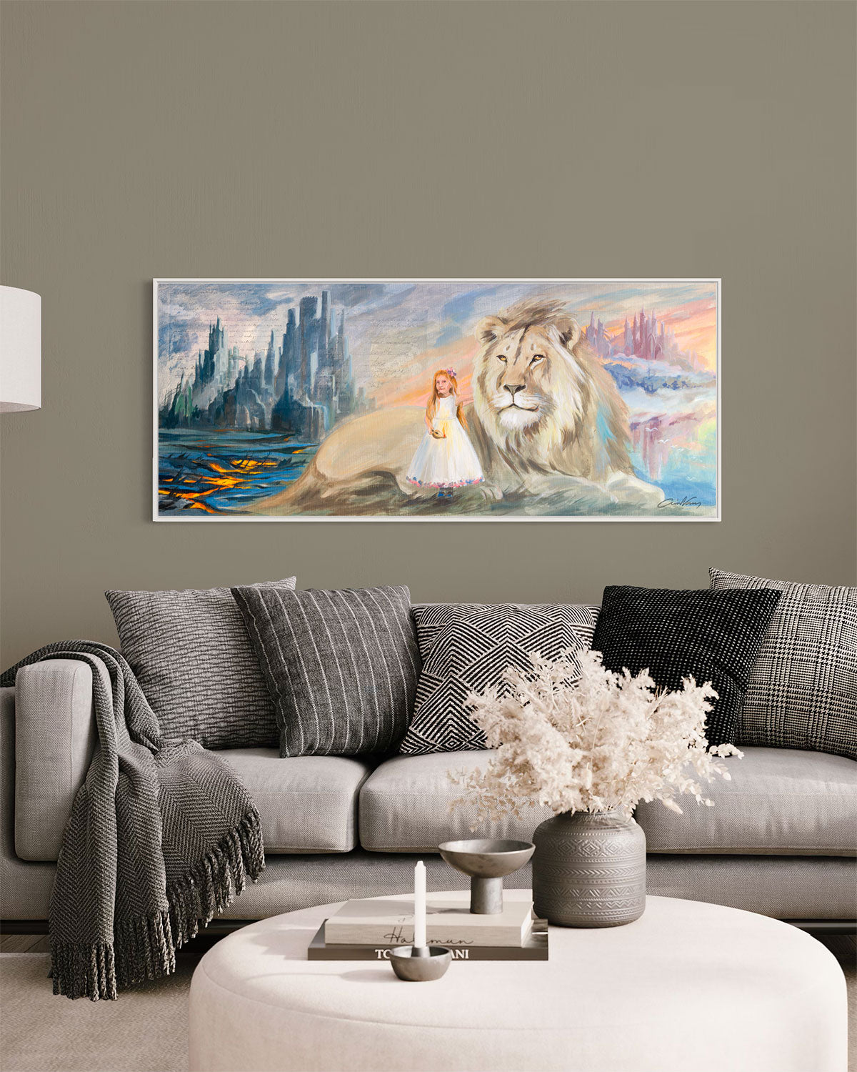 Prophetic Art Print "The Mighty Lion of Judah’s Tribe" Revelation 5:5, Ain Vares Art