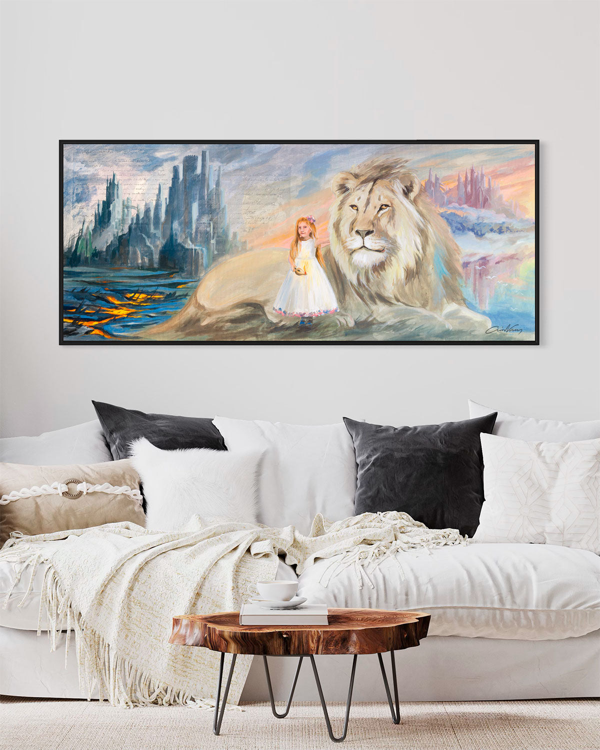 Prophetic Art Print "The Mighty Lion of Judah’s Tribe" Revelation 5:5, Ain Vares Art