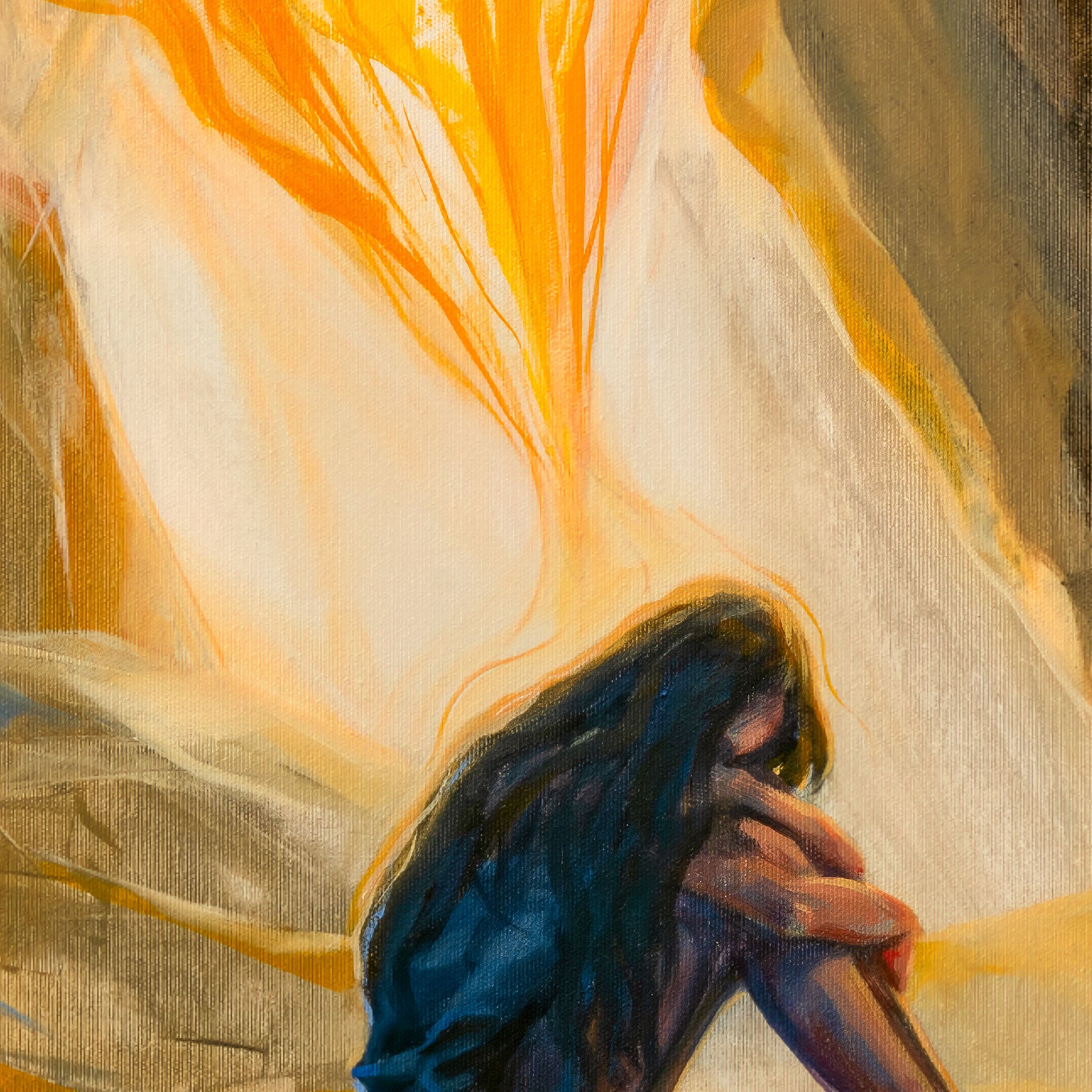 Prophetic Art Print "The Lord is near the brokenhearted" 2Corinthians 12, Psalms 34, Psalm 9, Ain Vares Art