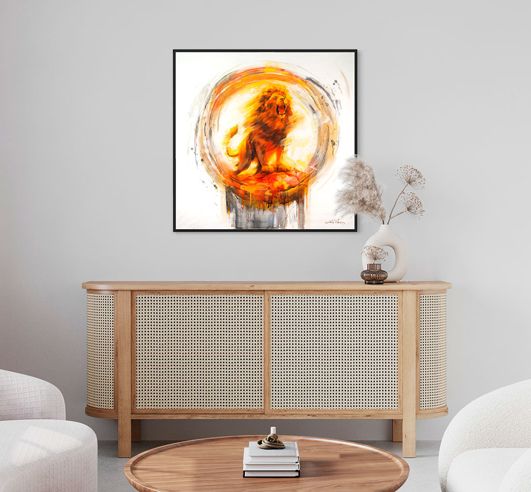 "The Lord roars over his people" - Original Prophetic Painting