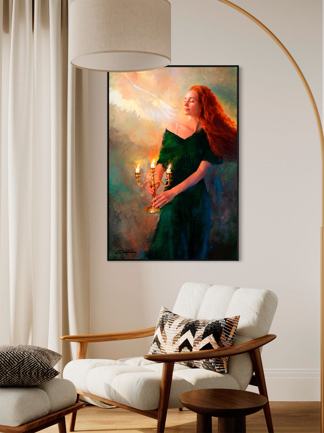 Prophetic Art Print "The reward of waiting" Psalm 27:14, Ain Vares Art