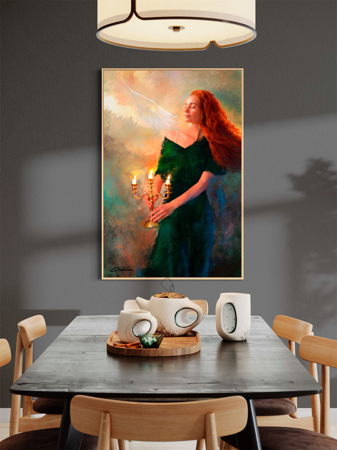 Prophetic Art Print "The reward of waiting" Psalm 27:14, Ain Vares Art