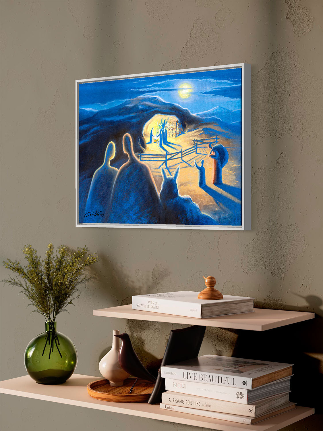 Prophetic Art Print "The True Light that Gives Light to Every Man" John 1:1-14, Ain Vares Art