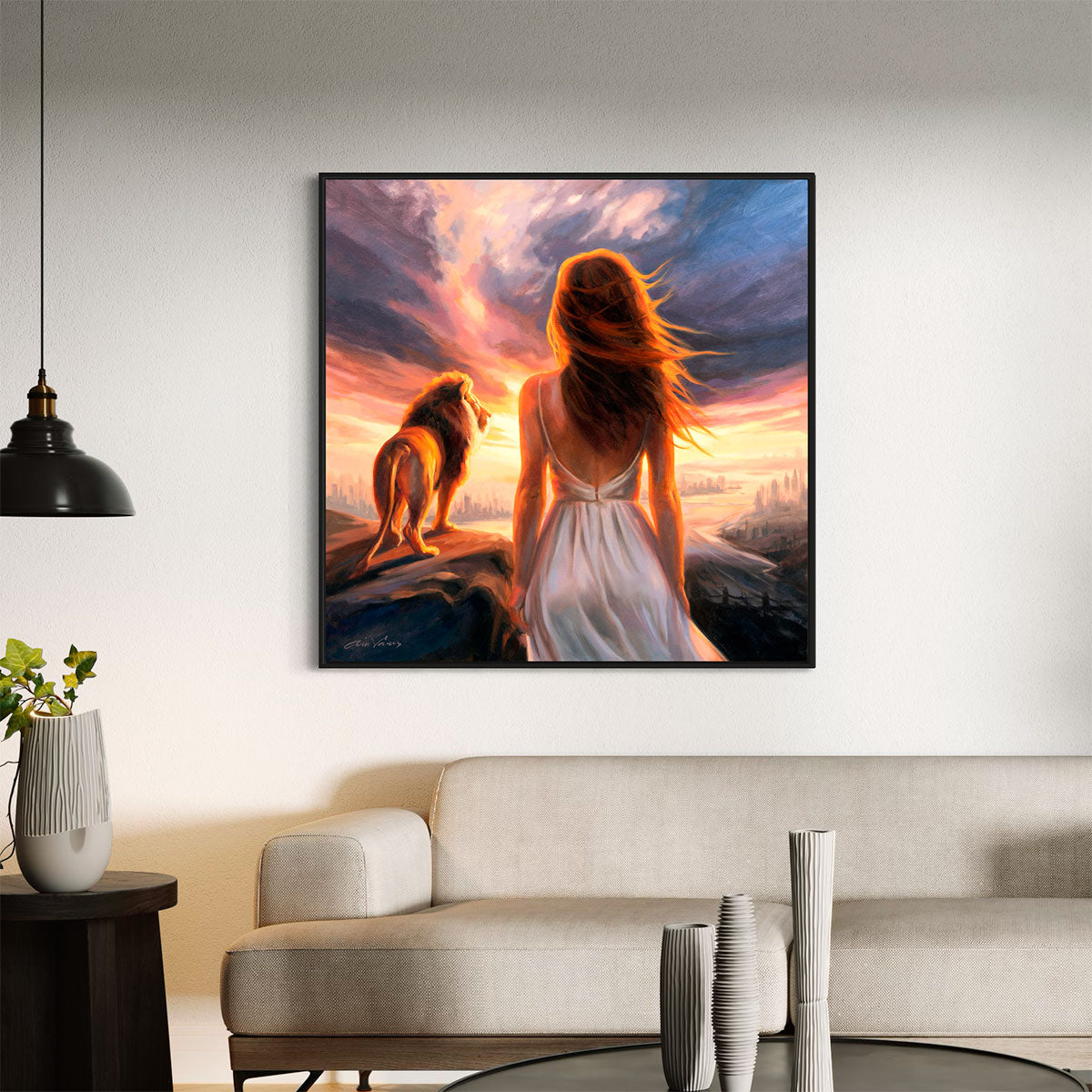 "Watch, stand fast in the faith, be brave, be strong" - Prophetic Art Print