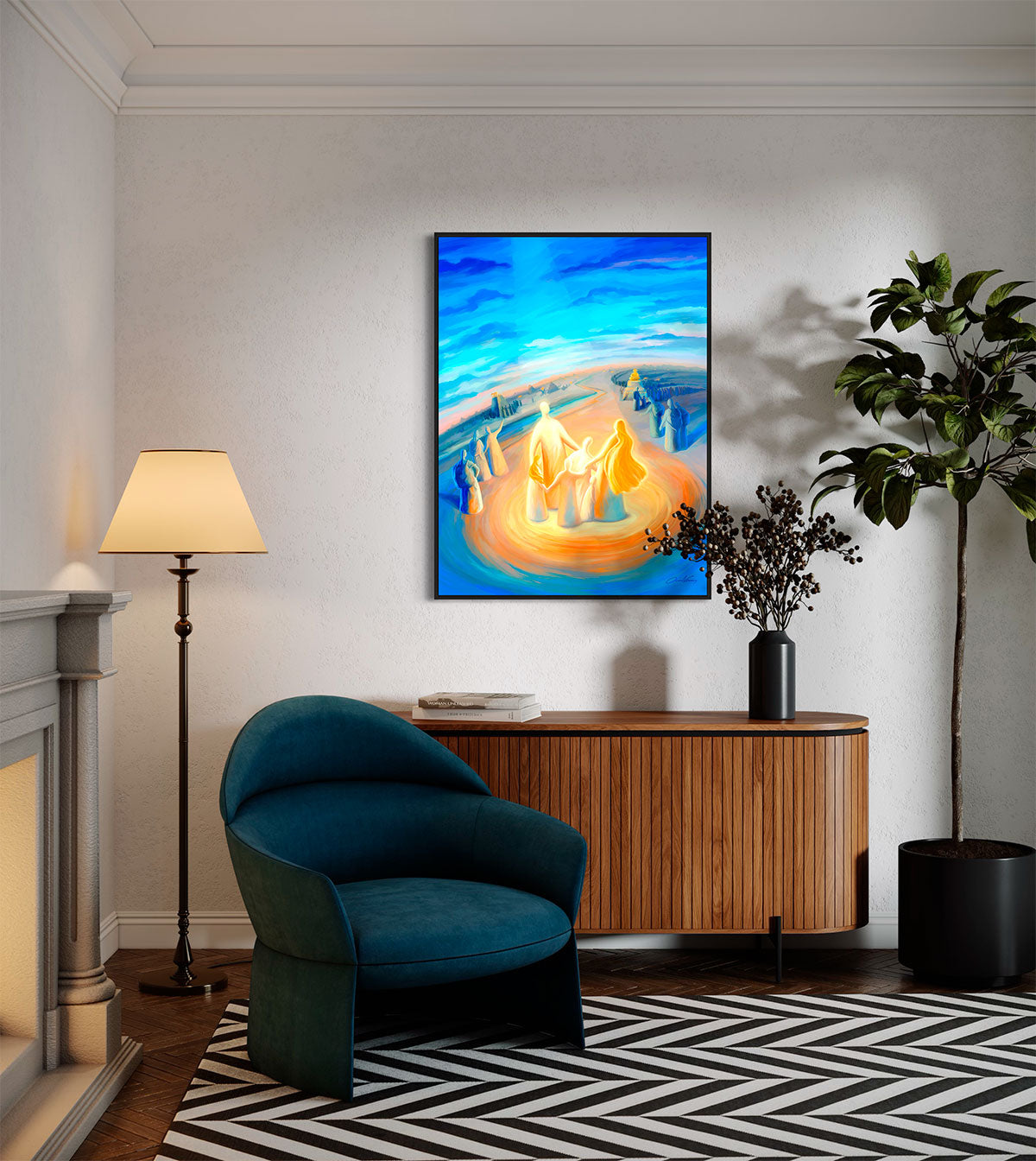 We will Serve the Lord Joshua 24:15, prophetic art print