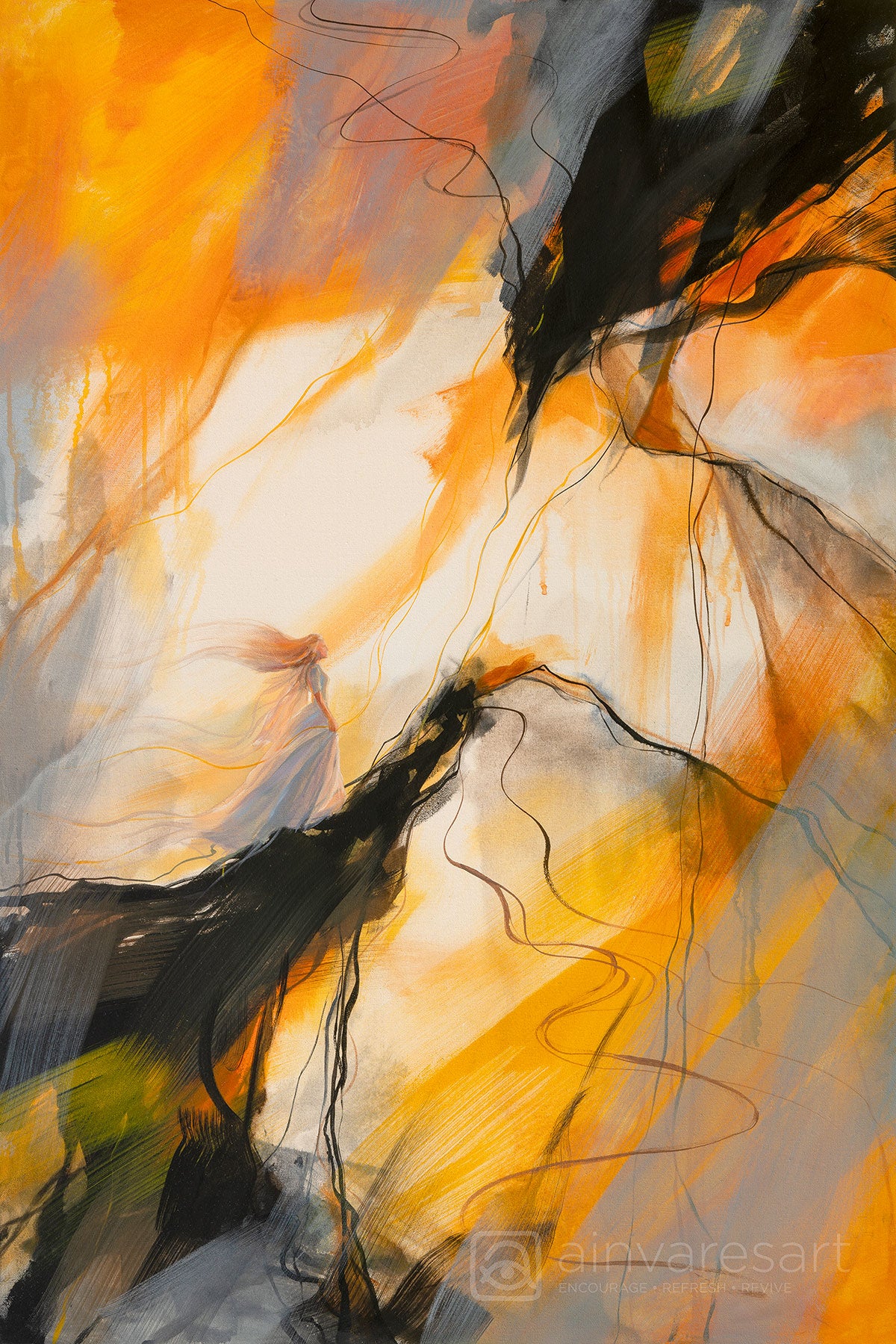 Prophetic Art Print "With God all things are possible" Matthew 19:26, Ain Vares Art