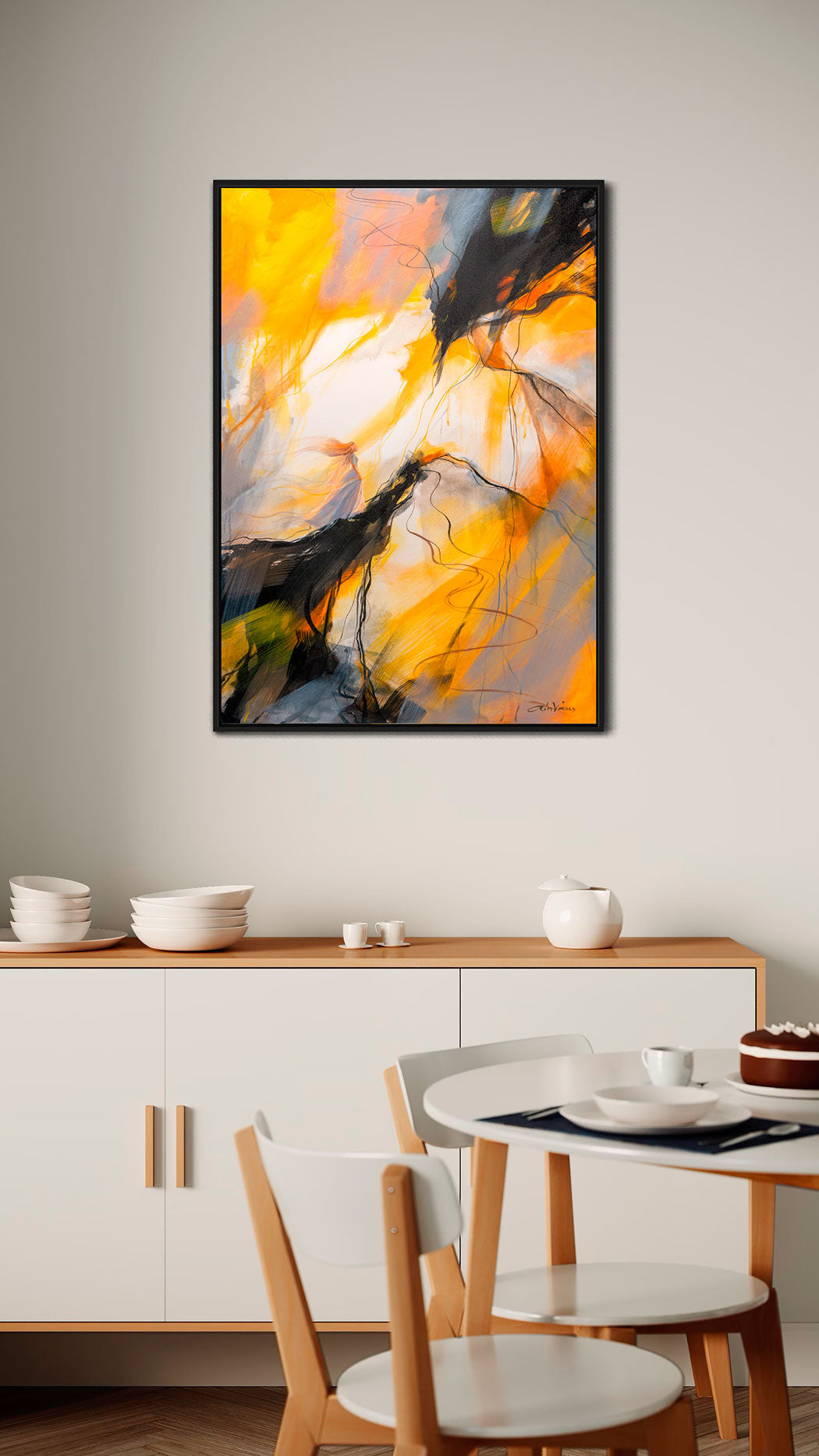 Prophetic Art Print "With God all things are possible" Matthew 19:26, Ain Vares Art