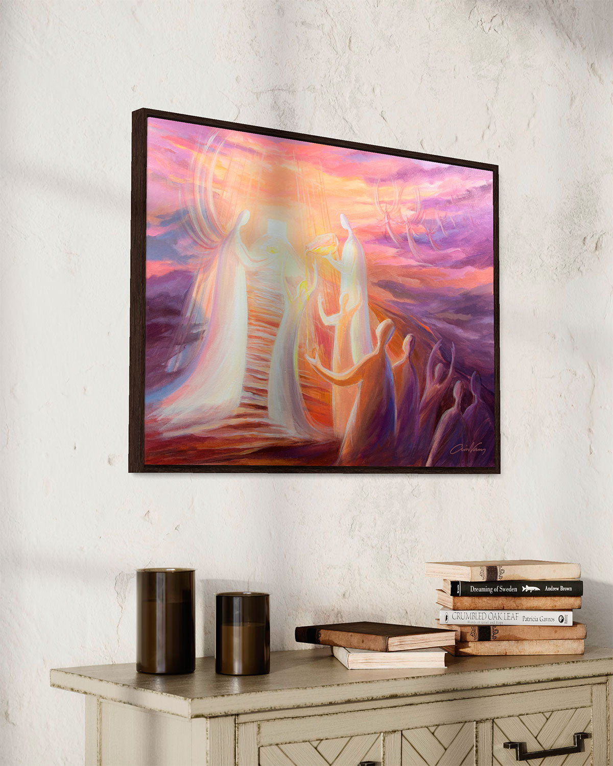 Prophetic Art Print "You Honor Me by Anointing My Head with Oil" Psalm 23:5, Ain Vares Art