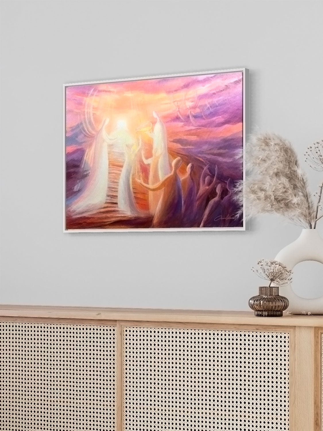 Prophetic Art Print "You Honor Me by Anointing My Head with Oil" Psalm 23:5, Ain Vares Art