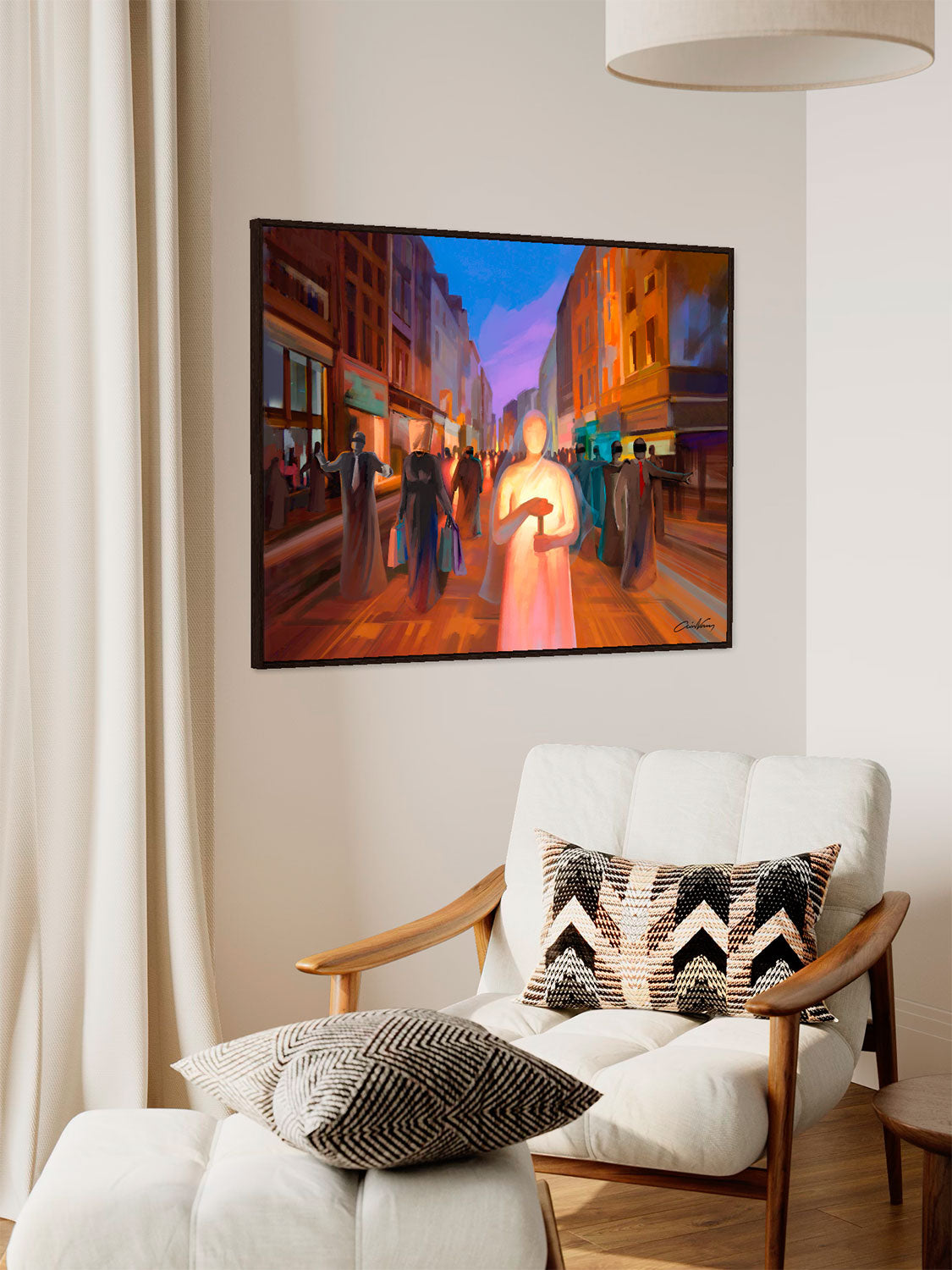 Prophetic Art Print "Your Word is a Lamp to my Feet" Psalm 119:105, Ain Vares Art