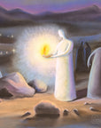Prophetic Art Print "Your Word is a Lamp to my Feet-II" Psalm 119:105, Ain Vares Art