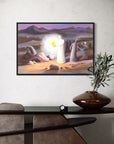 Prophetic Art Print "Your Word is a Lamp to my Feet-II" Psalm 119:105, Ain Vares Art