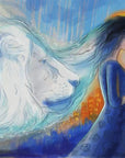 “Prophetic art print of a veiled bride holding a bouquet, bathed in light — symbolizing divine calling, love, and spiritual awakening.”