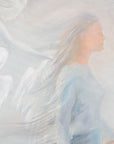 Original painting "The Step of Faith" 2 Corinthians 5:7 - Ain Vares Art
