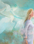 Prophetic Art Print "The Step of Faith" 2 Corinthians 5:7, Hebrews 11:1, Ain Vares Art
