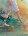 Prophetic Art Print "The Step of Faith" 2 Corinthians 5:7, Hebrews 11:1, Ain Vares Art