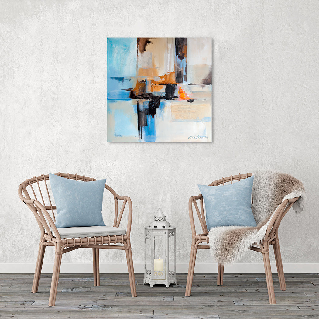 Original acrylic painting. Love is what you do. Christian artwork. Ain Vares Art