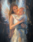"Always behind you" - Original Prophetic Painting