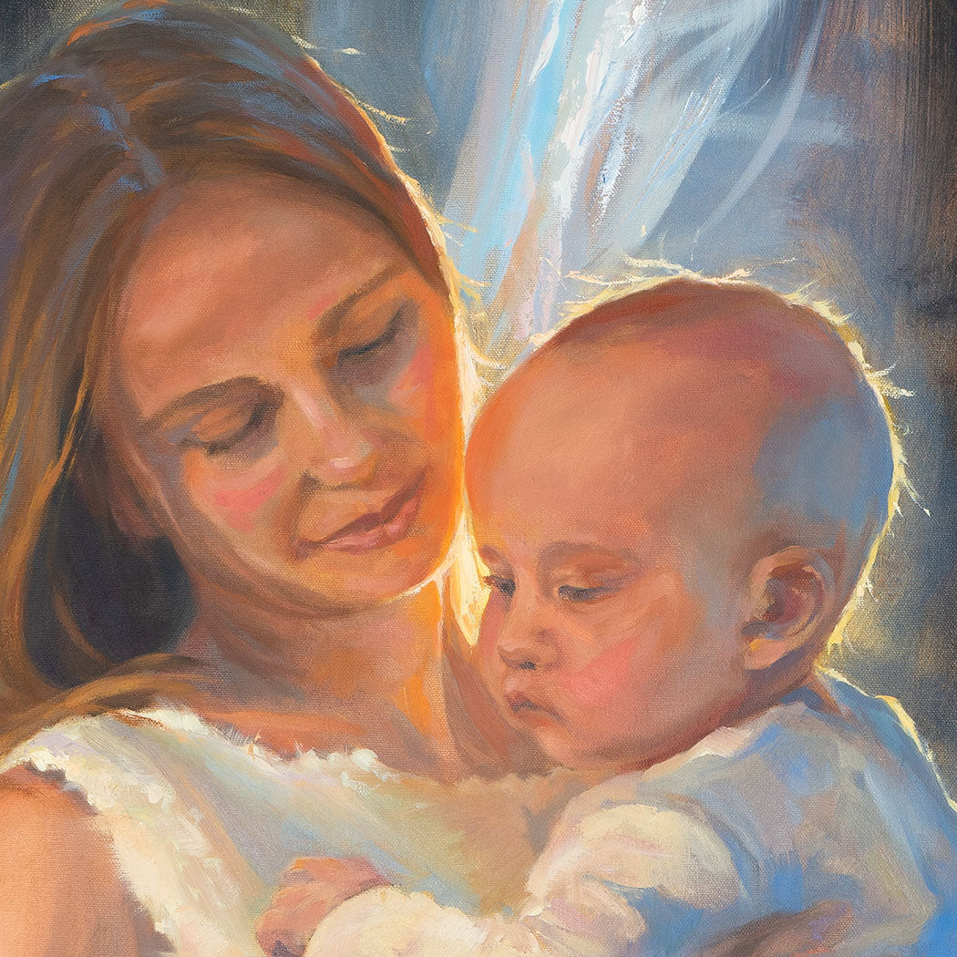 Prophetic Art Print "Always behind you", Psalm 91:11, Ain Vares Art
