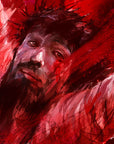 Prophetic Art Print "I love you so much" John 3:16, Ain Vares Art