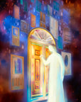 Prophetic Art Print "Jesus Stands at the Door and Knocks" Revelation 3:20, Ain Vares Art
