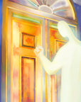 Prophetic Art Print "Jesus Stands at the Door and Knocks" Revelation 3:20, Ain Vares Art