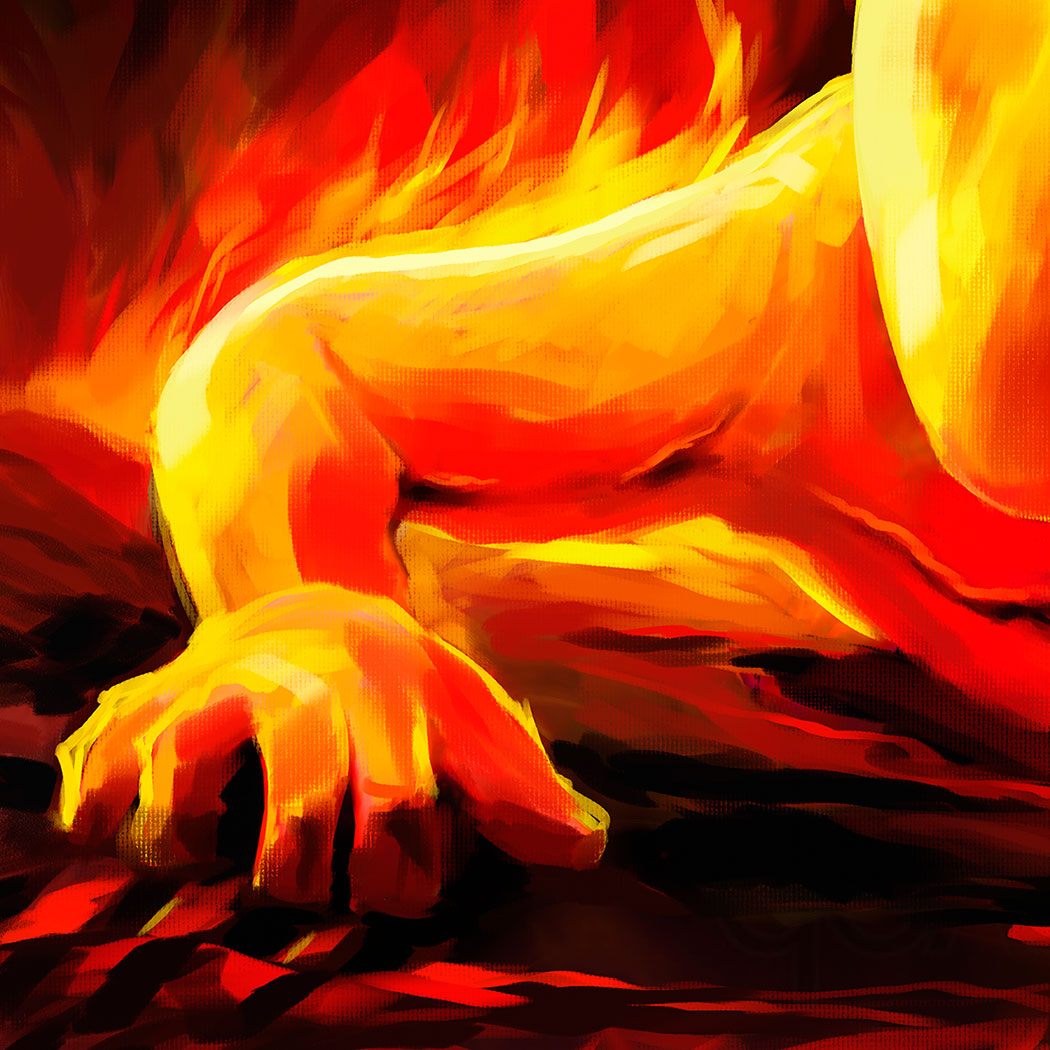 Prophetic Art Print "Thoughts in Hell" Luke 12:4-5, Ain Vares Art