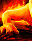 Prophetic Art Print "Thoughts in Hell" Luke 12:4-5, Ain Vares Art
