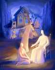 Prophetic Art Print, At the Home of Martha and Mary, Luke 10:38-42, Ain Vares Art