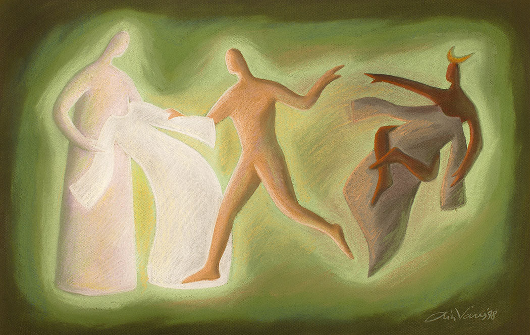 Original painting. Put on the new self, Ephesians 4, Ain Vares Art