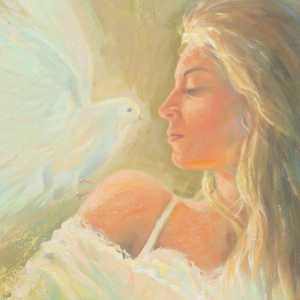 Original painting - The Wise Virgin, Matthew 25:1-13 - Ain Vares Art