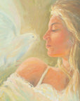 Original painting - The Wise Virgin, Matthew 25:1-13 - Ain Vares Art