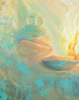 Original painting - The Wise Virgin, Matthew 25:1-13 - Ain Vares Art