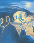 Original painting-The true light-John 1-Ain Vares Art