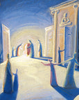 Origina Painting, Jesus is The Gate, John 10:9, Ain Vares Art