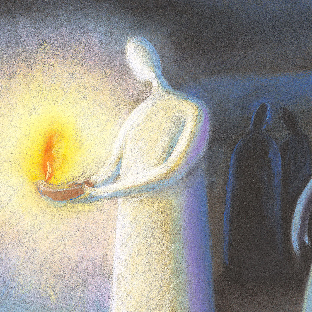 Original painting Your word is a lamp to my feet. Psalm 119:105. Ain-Vares-Art