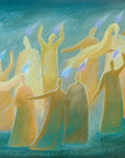 Original painting. Day of pentecost. Acts 2. Ain Vares Art