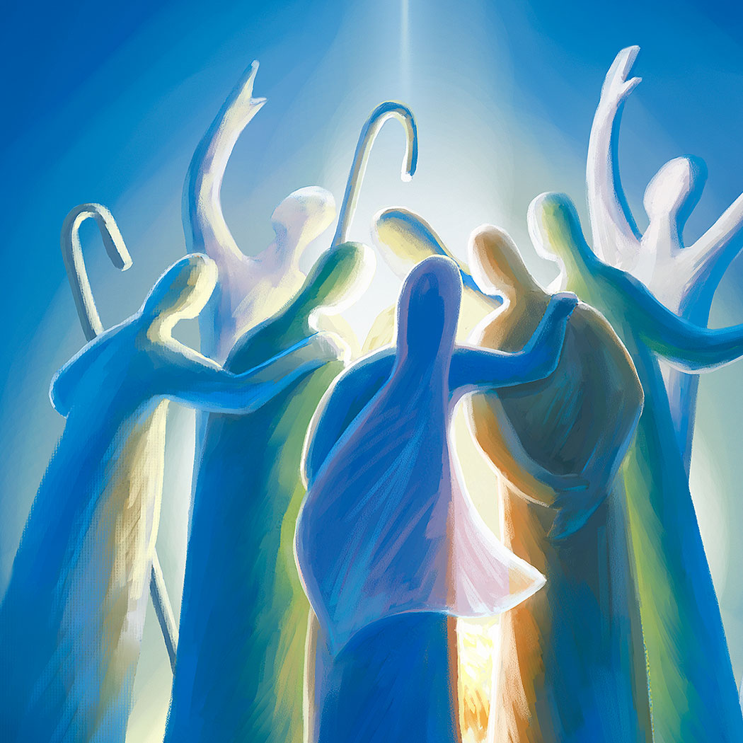 Prophetic Art Print "The Savior is Born" Galatians 4:4-5, Ain Vares Art