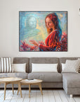 Original_Painting_Arise-my-dearest_Song-of-Songs_Ain-Vares-Art