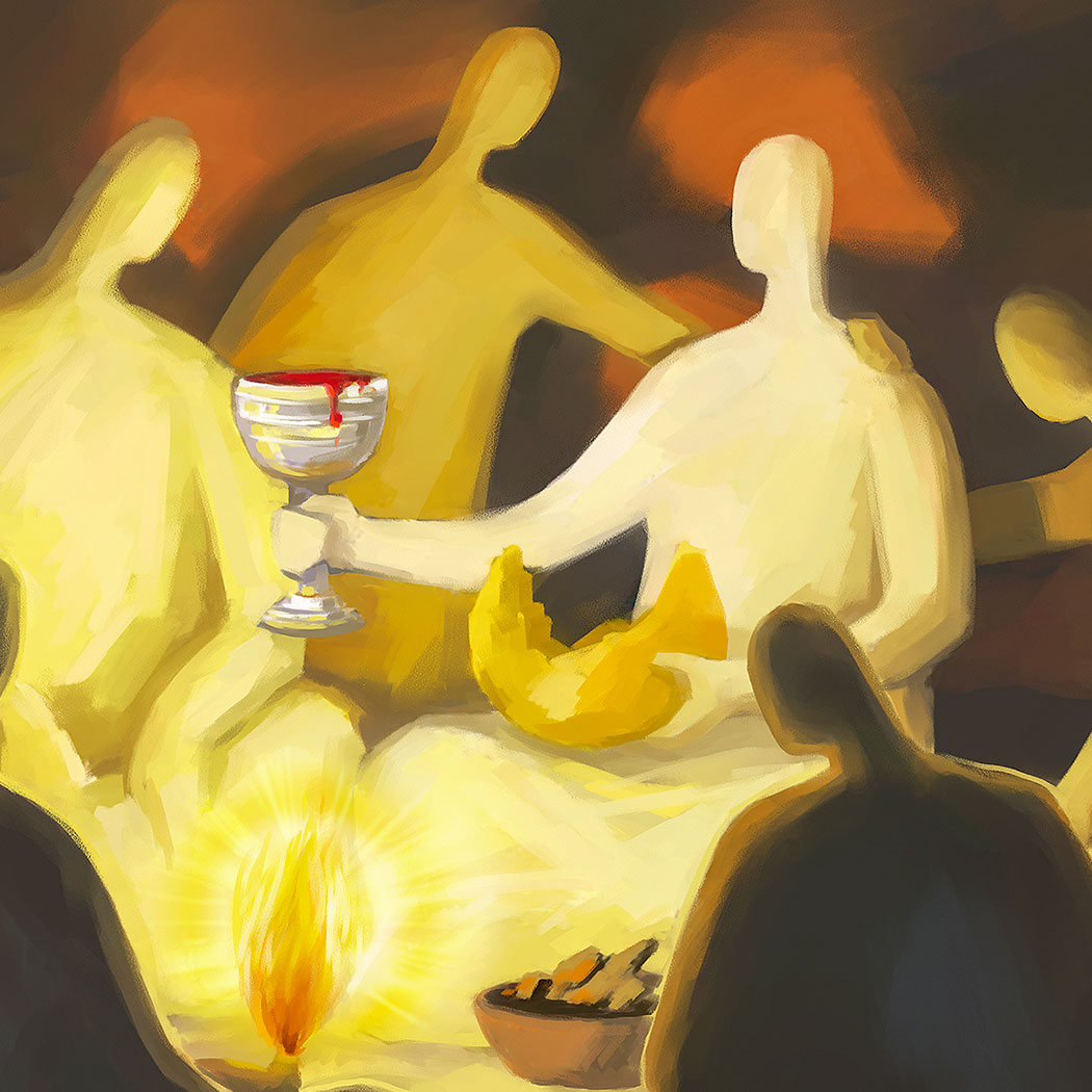 Prophetic Art Print "The Last Supper" Luke 22:19-20, Ain Vares Art