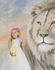 Prophetic Art Print "The Mighty Lion of Judah’s Tribe" Revelation 5:5, Ain Vares Art
