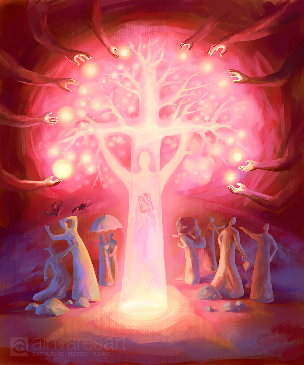 Prophetic Art Print "The Parable of the Sower" Luke 8:4-15, Ain Vares Art