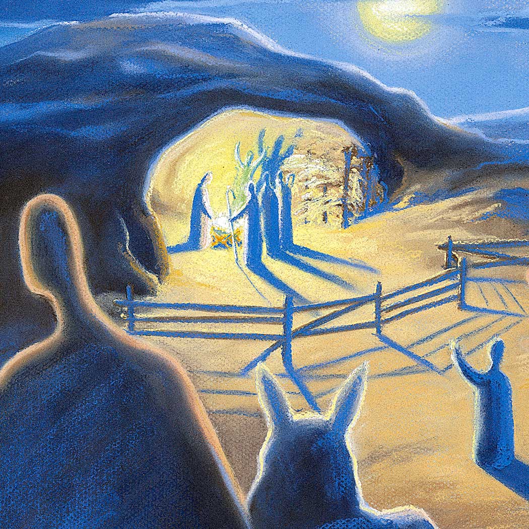 Prophetic Art Print "The True Light that Gives Light to Every Man" John 1:1-14, Ain Vares Art