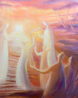 Prophetic Art Print "You Honor Me by Anointing My Head with Oil" Psalm 23:5, Ain Vares Art