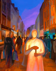 Prophetic Art Print "Your Word is a Lamp to my Feet" Psalm 119:105, Ain Vares Art