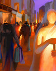 Prophetic Art Print "Your Word is a Lamp to my Feet" Psalm 119:105, Ain Vares Art
