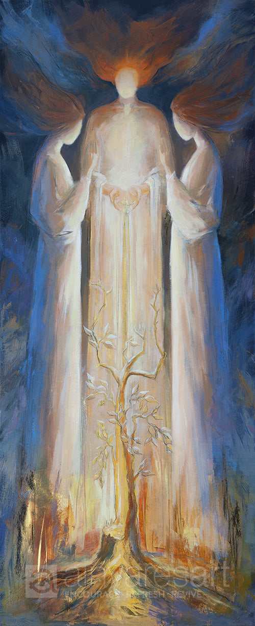 Art print - He won’t brush aside the bruised and the broken, Matthew 12:20-21, Isaiah 41:9-10 - Ain Vares Art