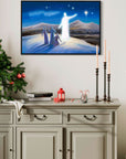 Prophetic Art Print "Angel Proclaims the Good News" Luke 2:8-14, Ain Vares Art